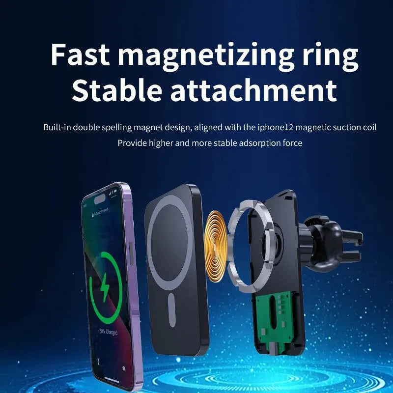 MagSafe Wireless Charging Car Mount for iPhone
