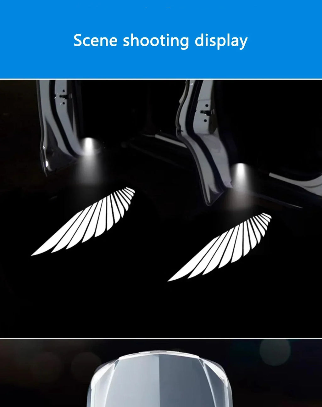 Wireless LED Car Door Projector Lights — Logo Shadow (Set)