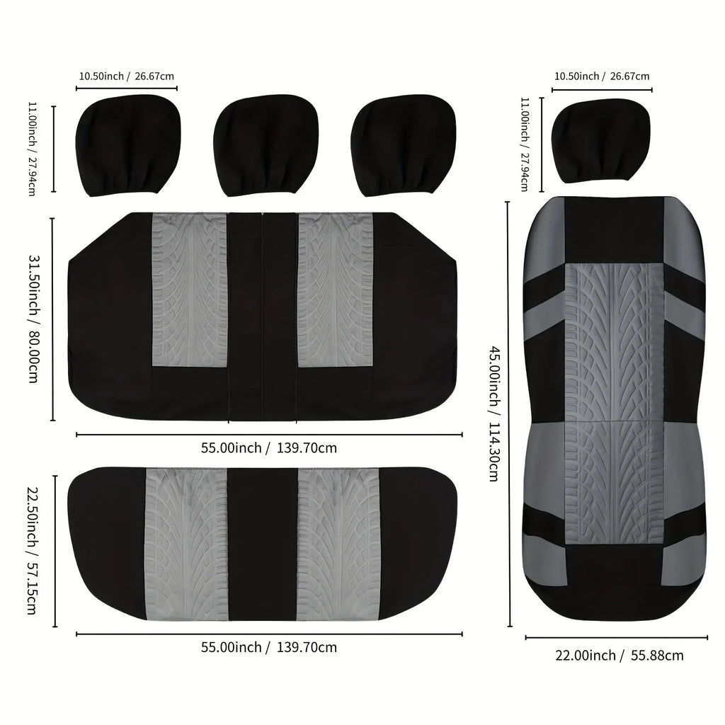 EliteFit Universal Car Seat Covers — Full Set, Machine Washable
