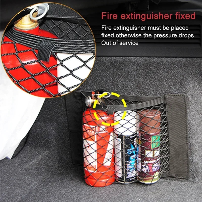 FlexMesh Rear Seat & Trunk Storage Organizer Net
