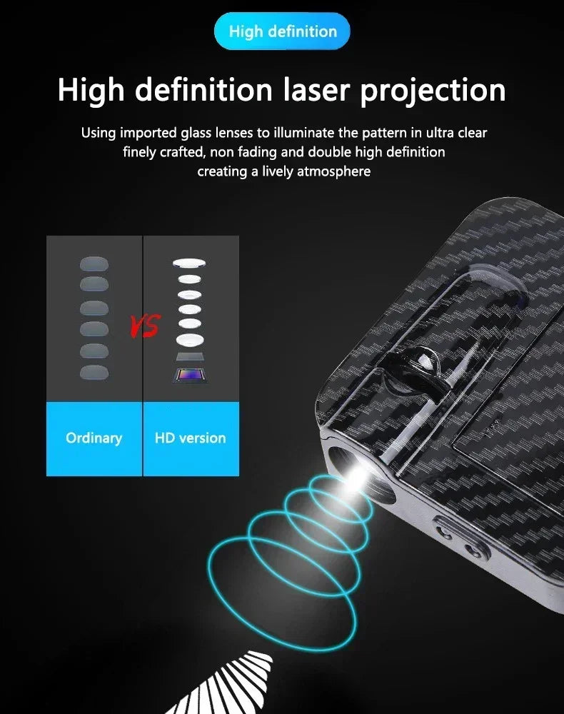 Wireless LED Car Door Projector Lights — Logo Shadow (Set)