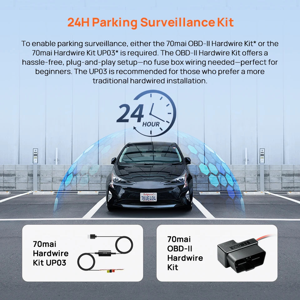 AutoNest 2K Dash Cam — Night Vision + 24h Parking Guard