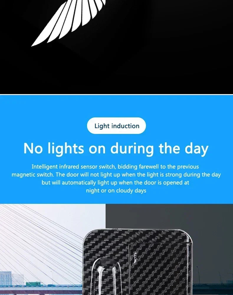 Wireless LED Car Door Projector Lights — Logo Shadow (Set)