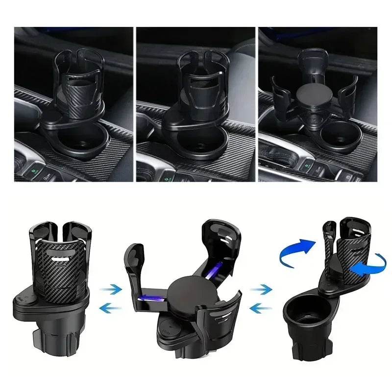 Adjustable Dual Cup Holder Mount