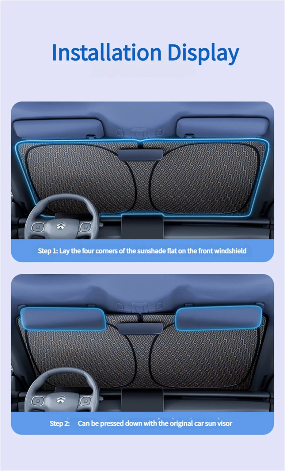 Foldable Windshield Sun Shade