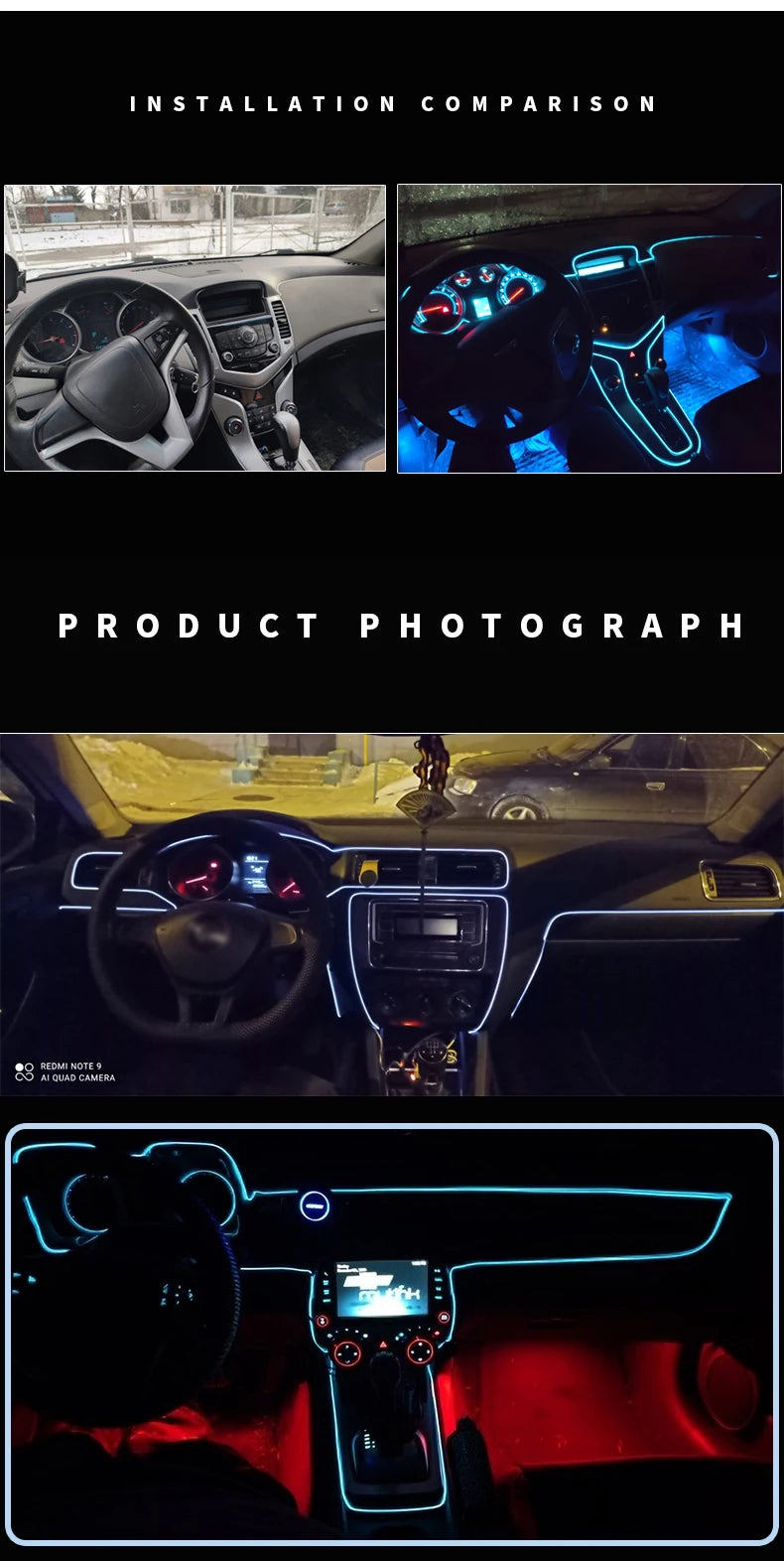 RGB Interior Ambient Light Strip