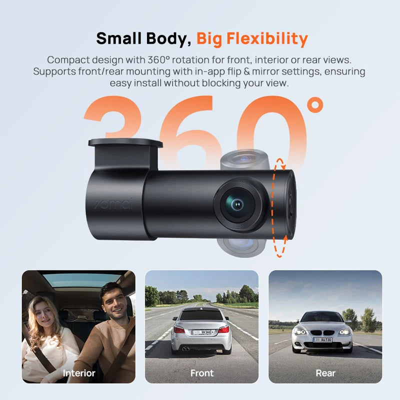 AutoNest 2K Dash Cam — Night Vision + 24h Parking Guard