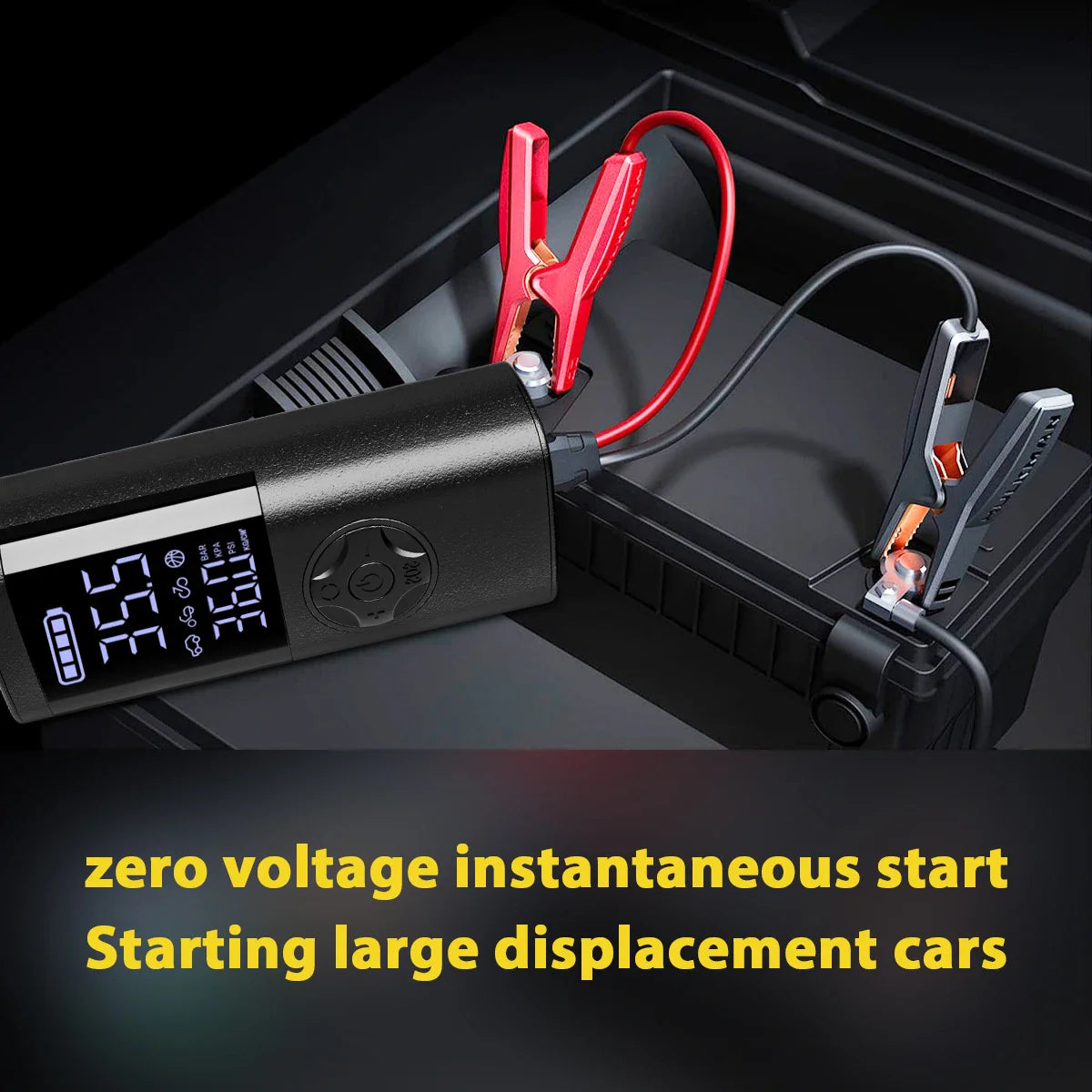 Cordless Digital Tire Inflator - Auto-Stop, 7-in-1 LED Display