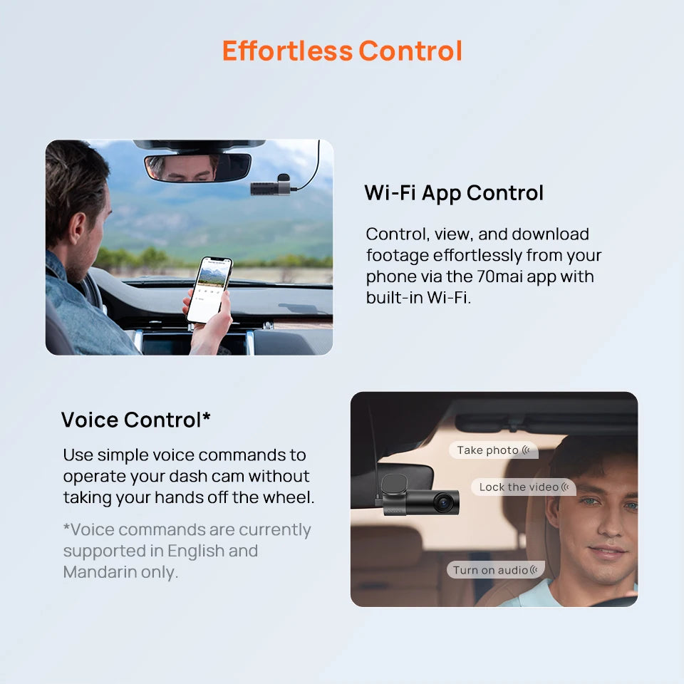 AutoNest 2K Dash Cam — Night Vision + 24h Parking Guard