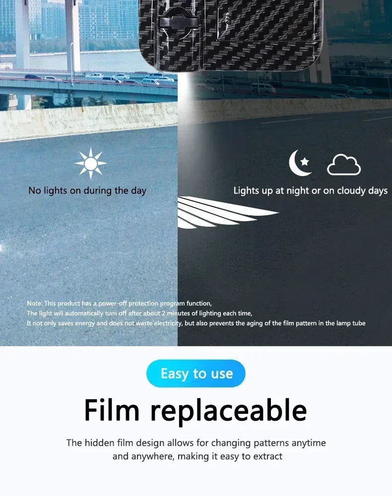 Wireless LED Car Door Projector Lights — Logo Shadow (Set)